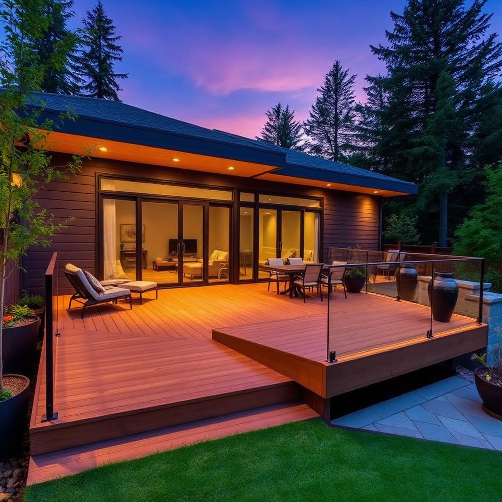 Modern Glass-Rail Deck